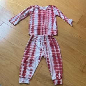 tie dye toddler 18-24 months pajamas
